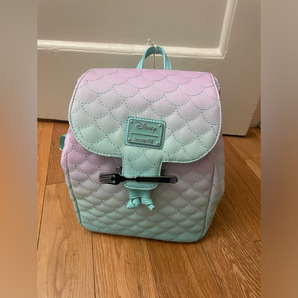 Loungefly Disney Little Mermaid Ombre Mini Backpack - Picture 5 of 12